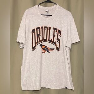 Baltimore Orioles ‘47 Heather Gray Walk Tall Franklin T-Shirt Men’s XXL